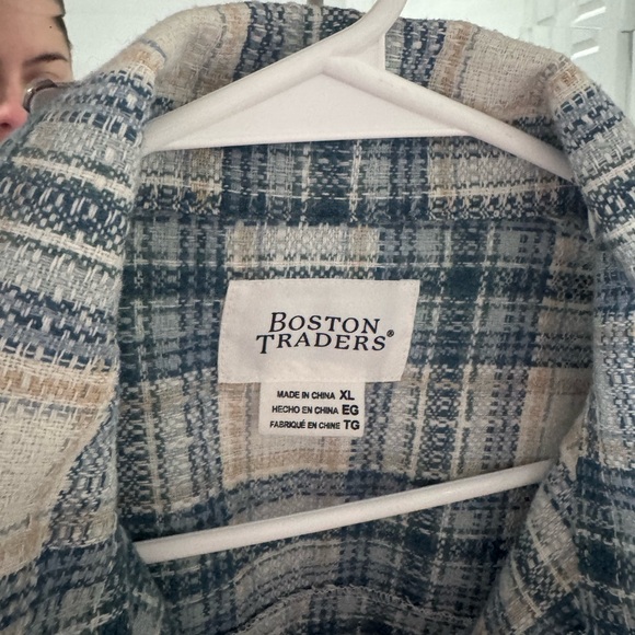 NWOT Boston Traders Plaid Shacket - Picture 3 of 3